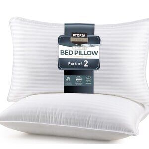 Utopia Premium Bed Pillows — Pack of 2 King Size Pillows